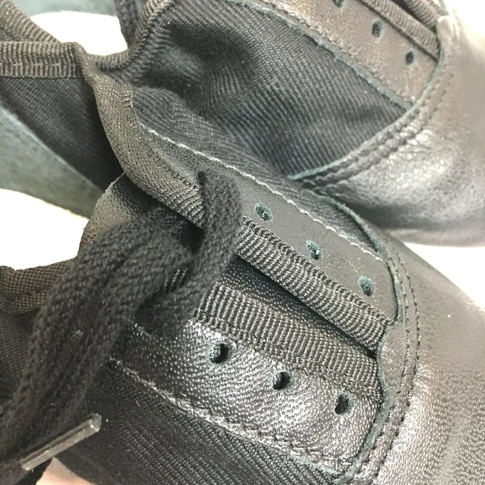 Capezio Black Kids Dance Jazz Shoes with Laces